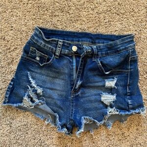Denim shorts